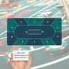 Waterproof 70 X 35 Inch Texas Hold'em Poker Mat For Table
