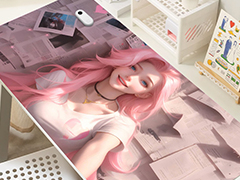 Custom photo printed extended mouse pad