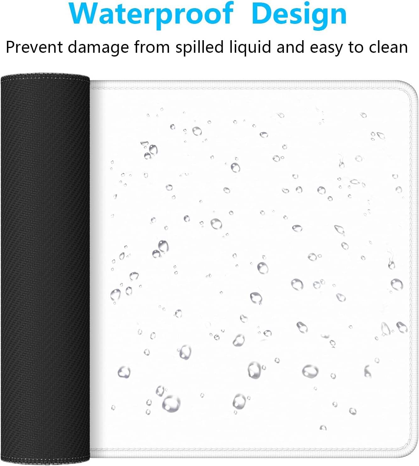 Premium-Textured & Washable Computer Mousepad with Stitched Edges