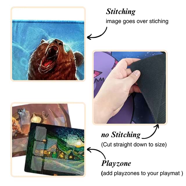 Durable MTG Playmat TCG Playmat With Zone
