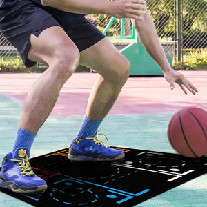Manufacturer Direct Anti-Skid Youth Basketball Training Mat 107*76*0.2cm Rubber Foot Pad for Ball Players