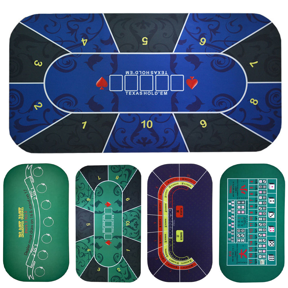 120*60*0.2cm Custom Printing Luxury Black Poker Mat Gambling Table Top Mat Suppliers