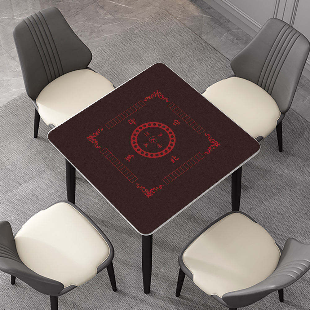 Hot Selling Neoprene Rubber Poker Gambling Table Mat Custom Mahjong Travel Game Mat 78 X 78 CM