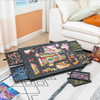 Portable Jigsaw Puzzle Table Felt Puzzle Plateau Tilting Puzzle Board for 1000-2000 Pieces with Non-Slip Felt Surface