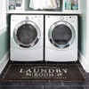 Non slip Flocking Laundry Room Rug Mat