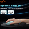 Ergonomic Mouse Pad With Gel Wrist Rest Support