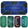 Waterproof 70 X 35 Inch Texas Hold'em Poker Mat For Table