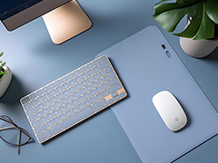 Light blue desk mouse pad