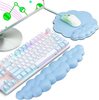 Keyboard Wrist Rest Gel Mouse Pad , Cloud Mouse Pad with Wrist Rest, Ergonomic Mouse Pad with Wrist Support