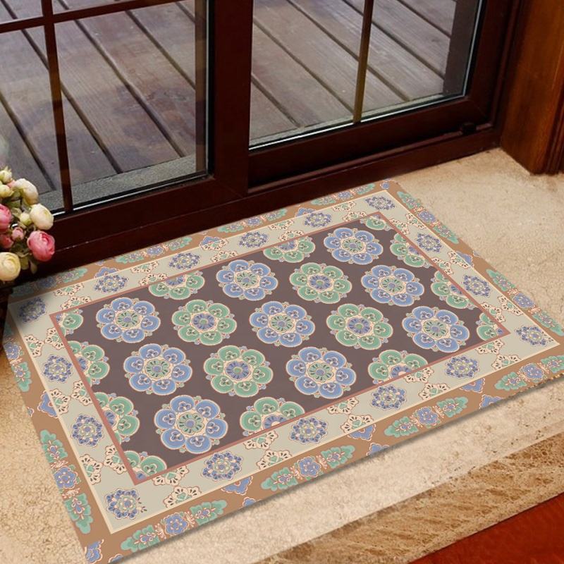 Modern Design Door Mats Inside Entrance Door Rug Carpet , Unique Custom Cut Door Mat for Home Use