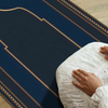 Muslim Prayer Mat Non-Slip Foldable Rug | Soft Velvet Portable Prayer Carpet