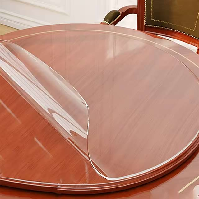 Crystal Clear Plastic Table Cover Protector