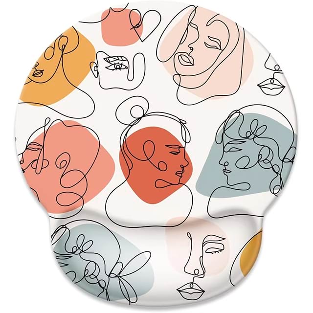 Ergonomic Mouse Pad With Gel Wrist Rest Support