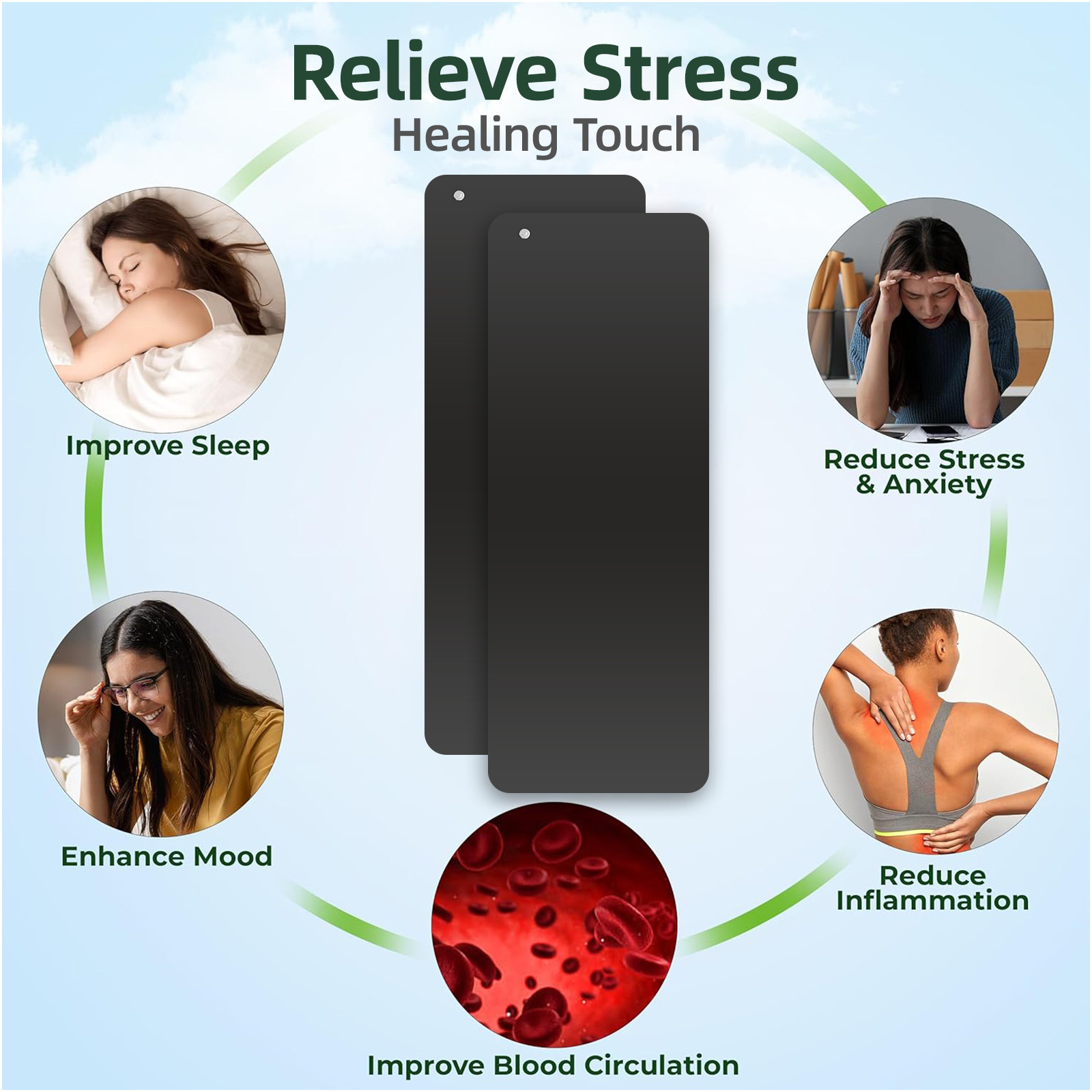 Features of Grounding Mat for Sleep, Energy, Pain Relief, Inflammation, Balance, Wellness