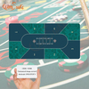 Custom 180*90*0.2cm Modern Style Waterproof Texas Hold'em Poker Table Mat Non-Slip Rubber Casino Playing Surface