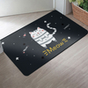 Household Heat Transfer Printing Crystal Velvet Fabric Custom Door Mat
