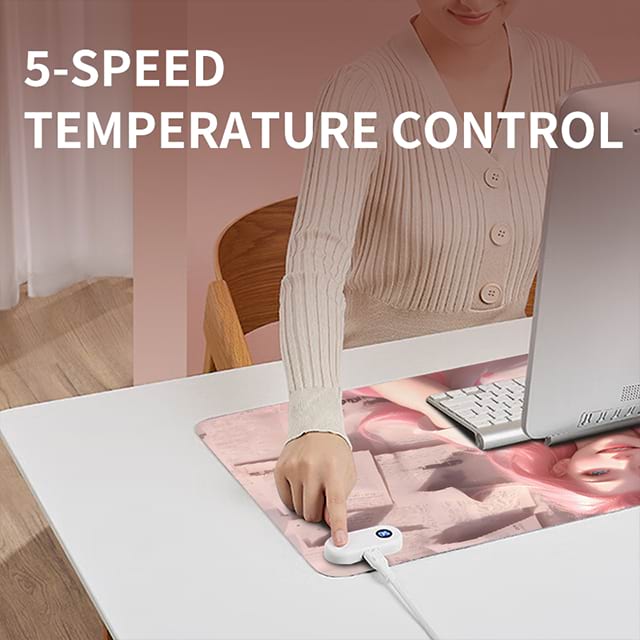 Heated Desk Pad Mouse Pad - Heated Desk Mat - Warm Desk Pad