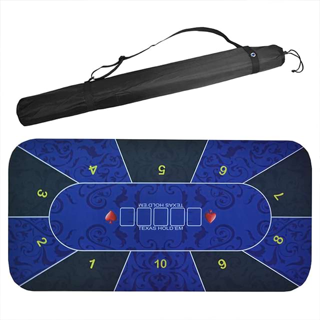 Waterproof 70 X 35 Inch Texas Hold'em Poker Mat For Table