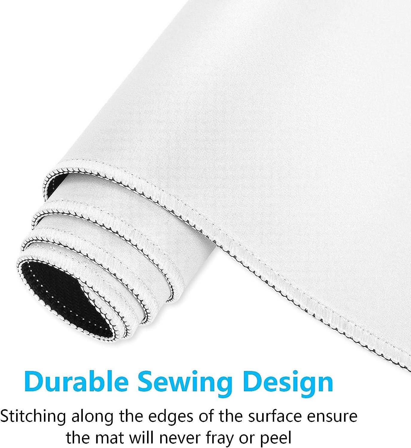 Premium-Textured & Washable Computer Mousepad with Stitched Edges