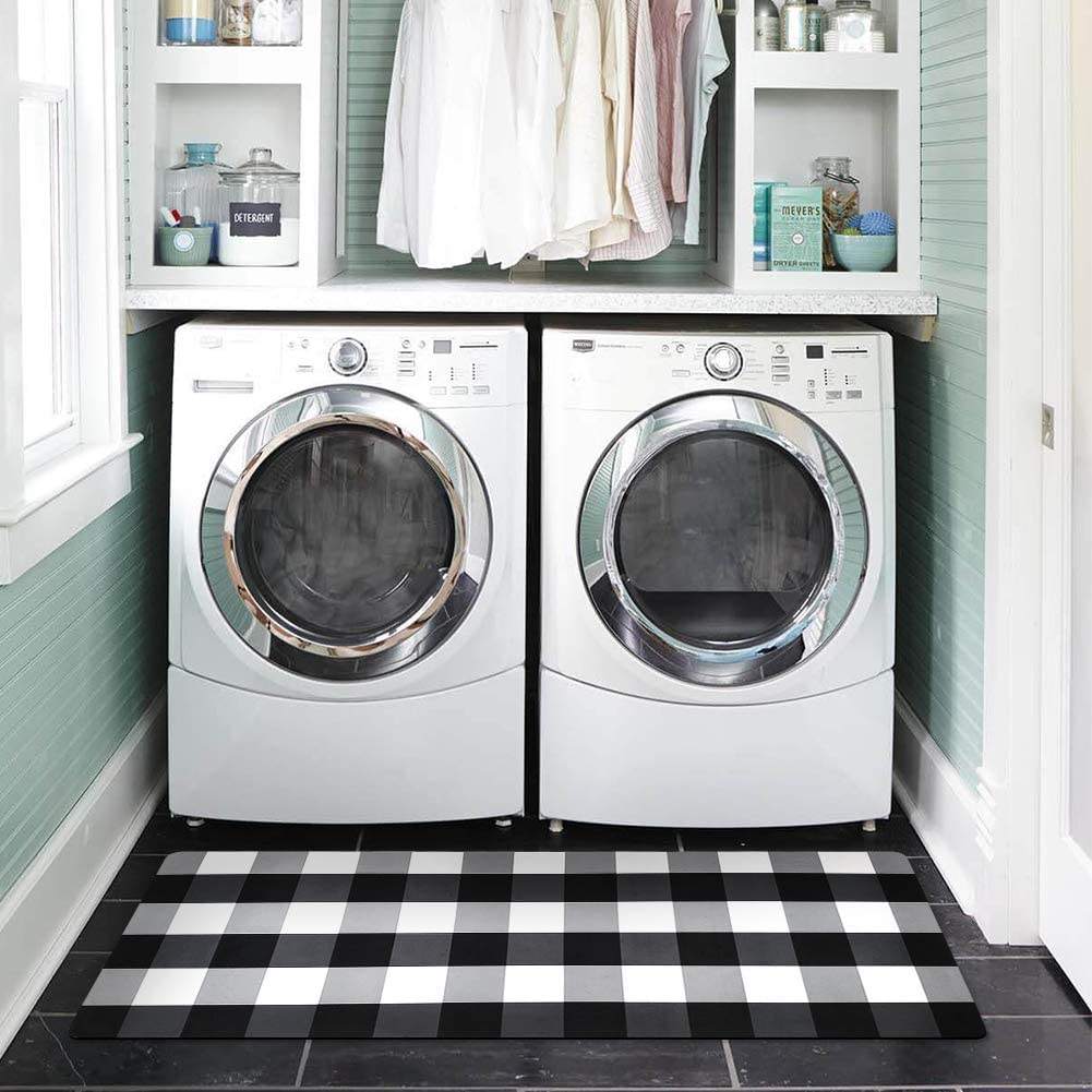 50*120cm Rubber Backed Laundry Room Mat Bath Mat Non Slip Waterproof Laundry Room Decor Mat