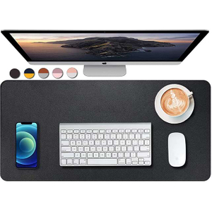 Non-Slip PU Leather Desk Mat, Laptop Desk Pad
