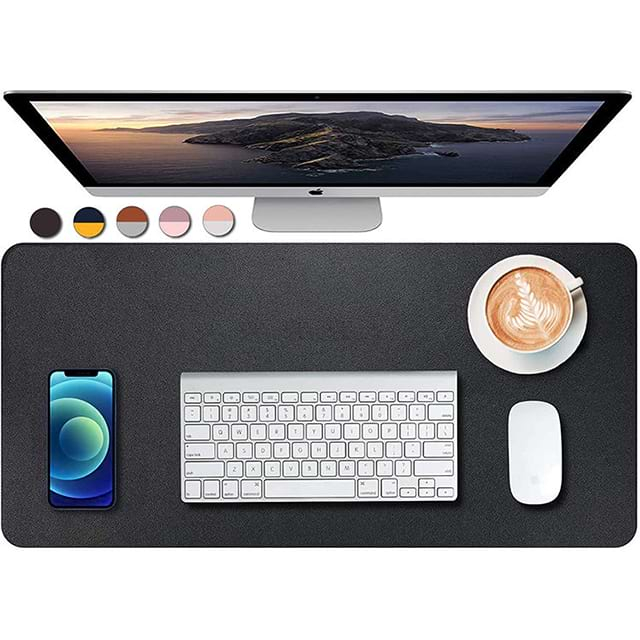 Non-Slip PU Leather Desk Mat, Laptop Desk Pad