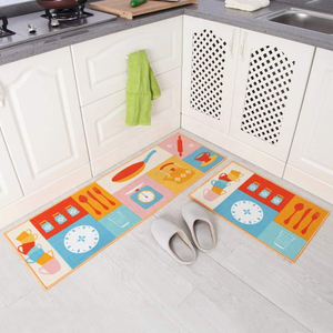Wholesale Microfiber Printed Carpet Anti Fatigue Kitchen Mat