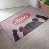 Household Heat Transfer Printing Crystal Velvet Fabric Custom Door Mat