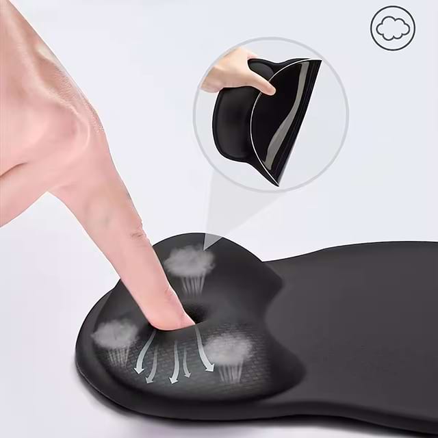 Ergonomic Mouse Pad With Gel Wrist Rest Support