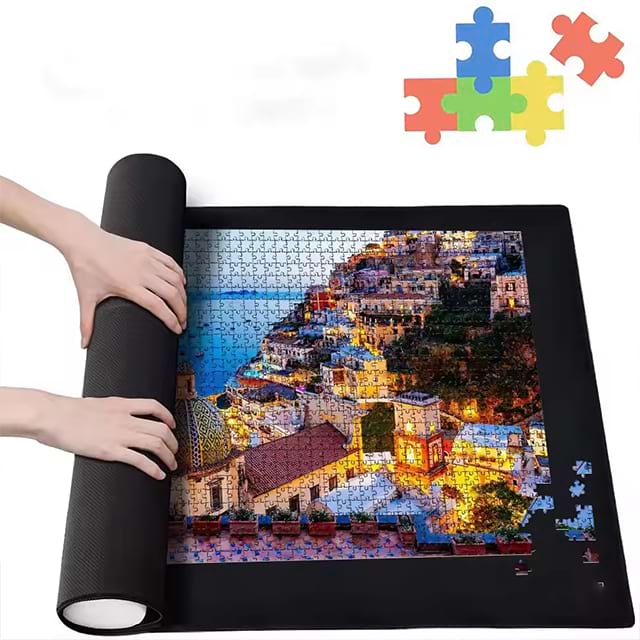 Puzzle Mat Roll Up Saver With 4 Large Sorting Trays