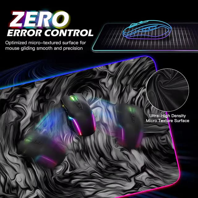 RGB Gaming Mouse Pad With Wireless Charging 15W