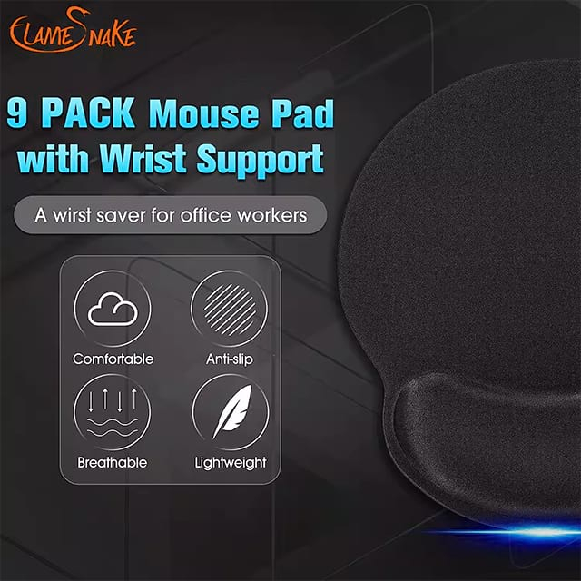 Ergonomic Mouse Pad With Gel Wrist Rest Support