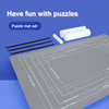 760*120*3mm Kids Baby Play Puzzle Mat Waterproof Rubber Black Puzzle Mats Roll