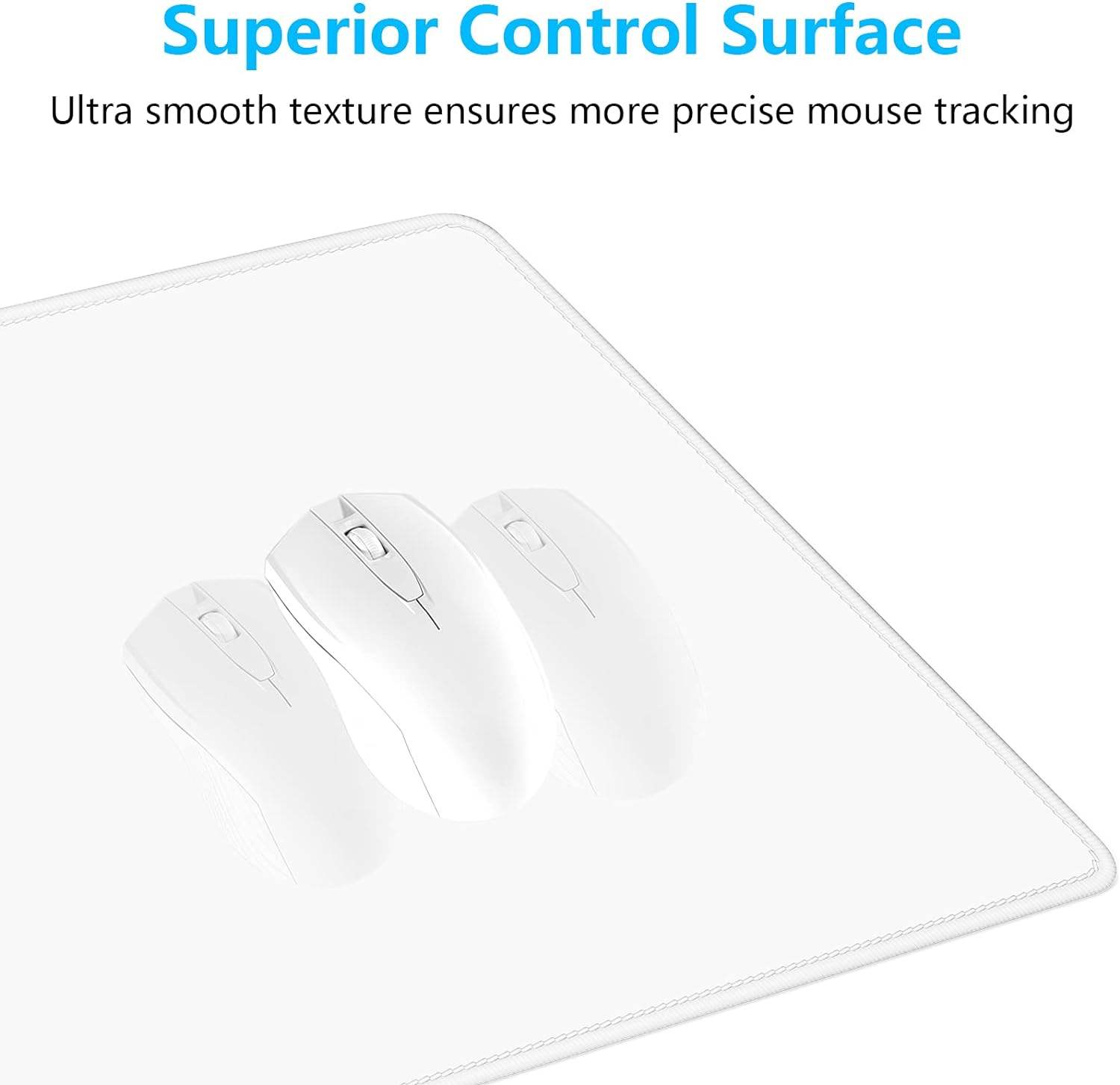 Premium-Textured & Washable Computer Mousepad with Stitched Edges