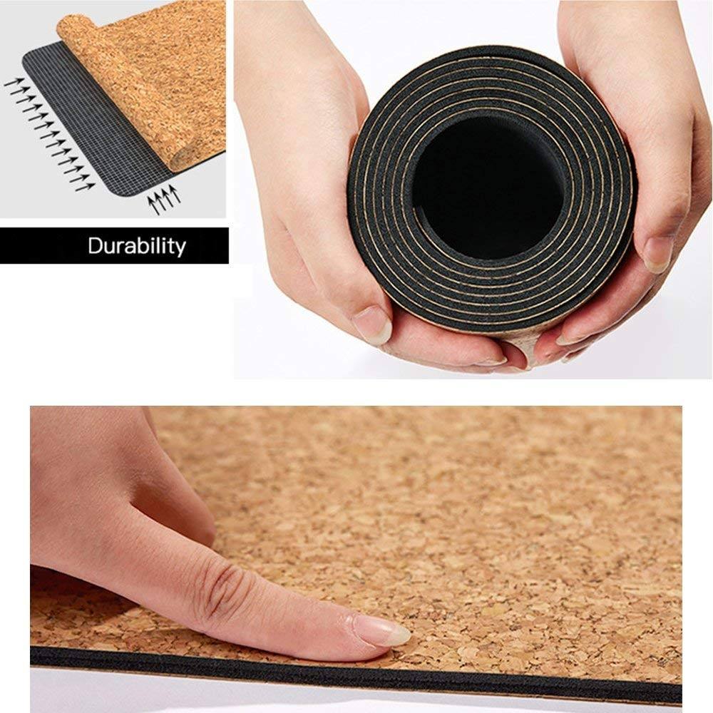 Cork Yoga Mat - Non Slip, Extra Thick Grip