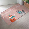 Household Heat Transfer Printing Crystal Velvet Fabric Custom Door Mat