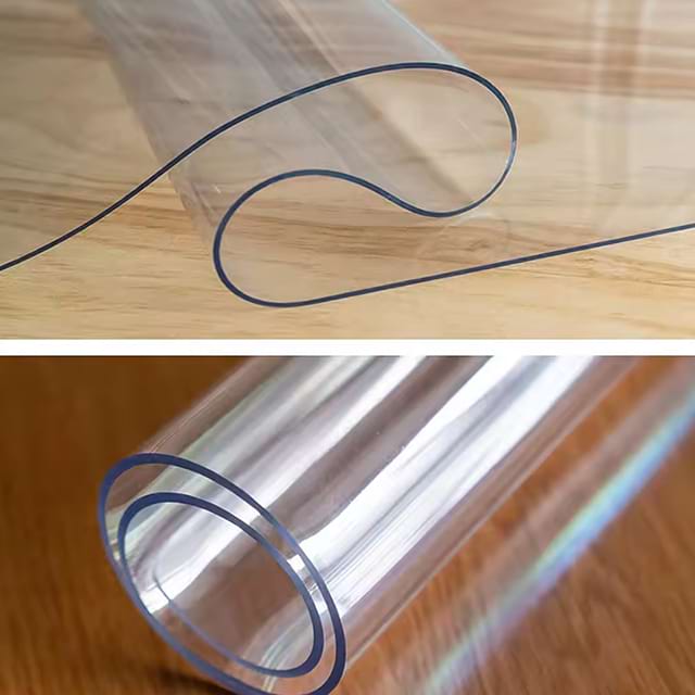 Crystal Clear Plastic Table Cover Protector