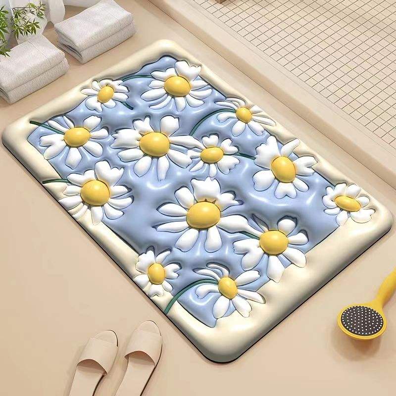 Mat-Bathroom Mat Rug Non Slip Super Absorbent Stain Resistant Quick Dry