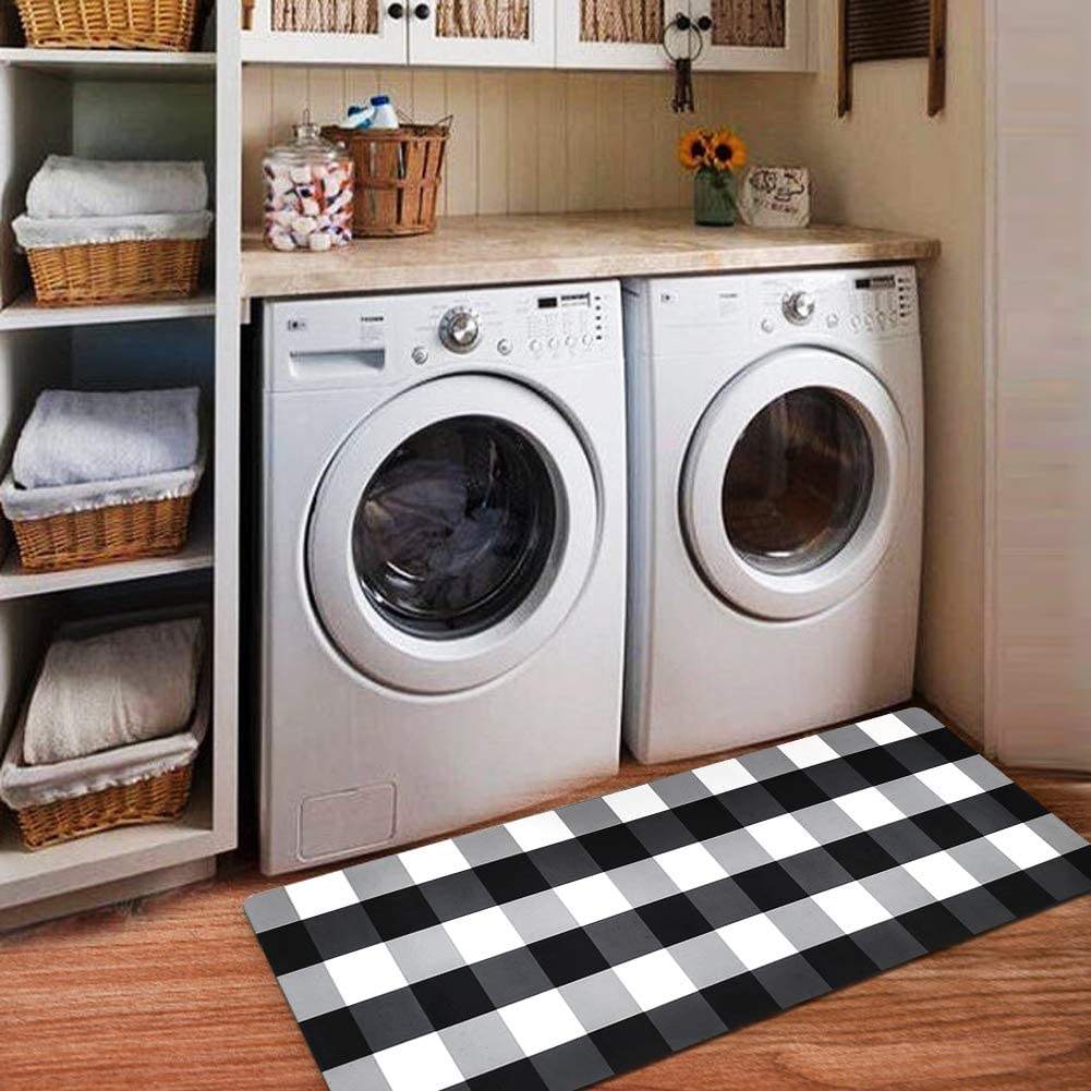 50*120cm Rubber Backed Laundry Room Mat Bath Mat Non Slip Waterproof Laundry Room Decor Mat