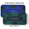 Waterproof 70 X 35 Inch Texas Hold'em Poker Mat For Table