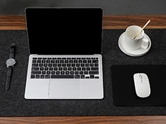 Professional black office mouse pad