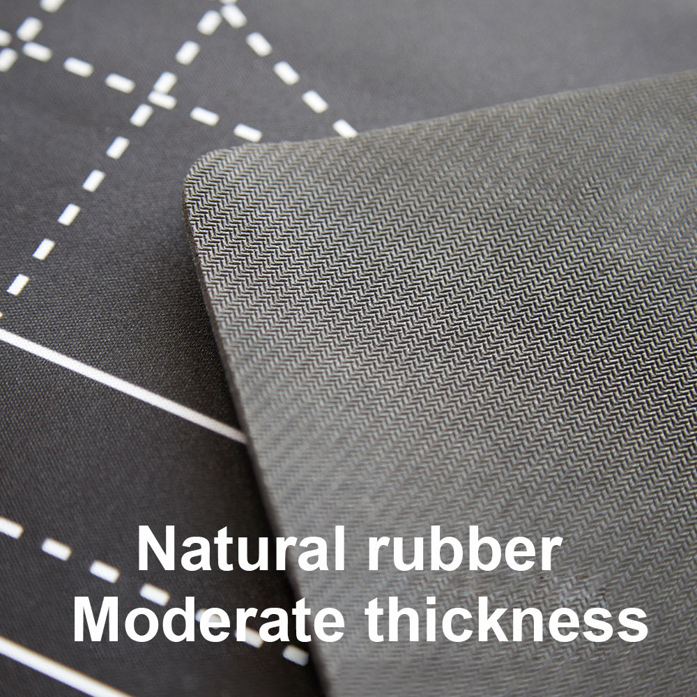 760*120*3mm Kids Baby Play Puzzle Mat Waterproof Rubber Black Puzzle Mats Roll