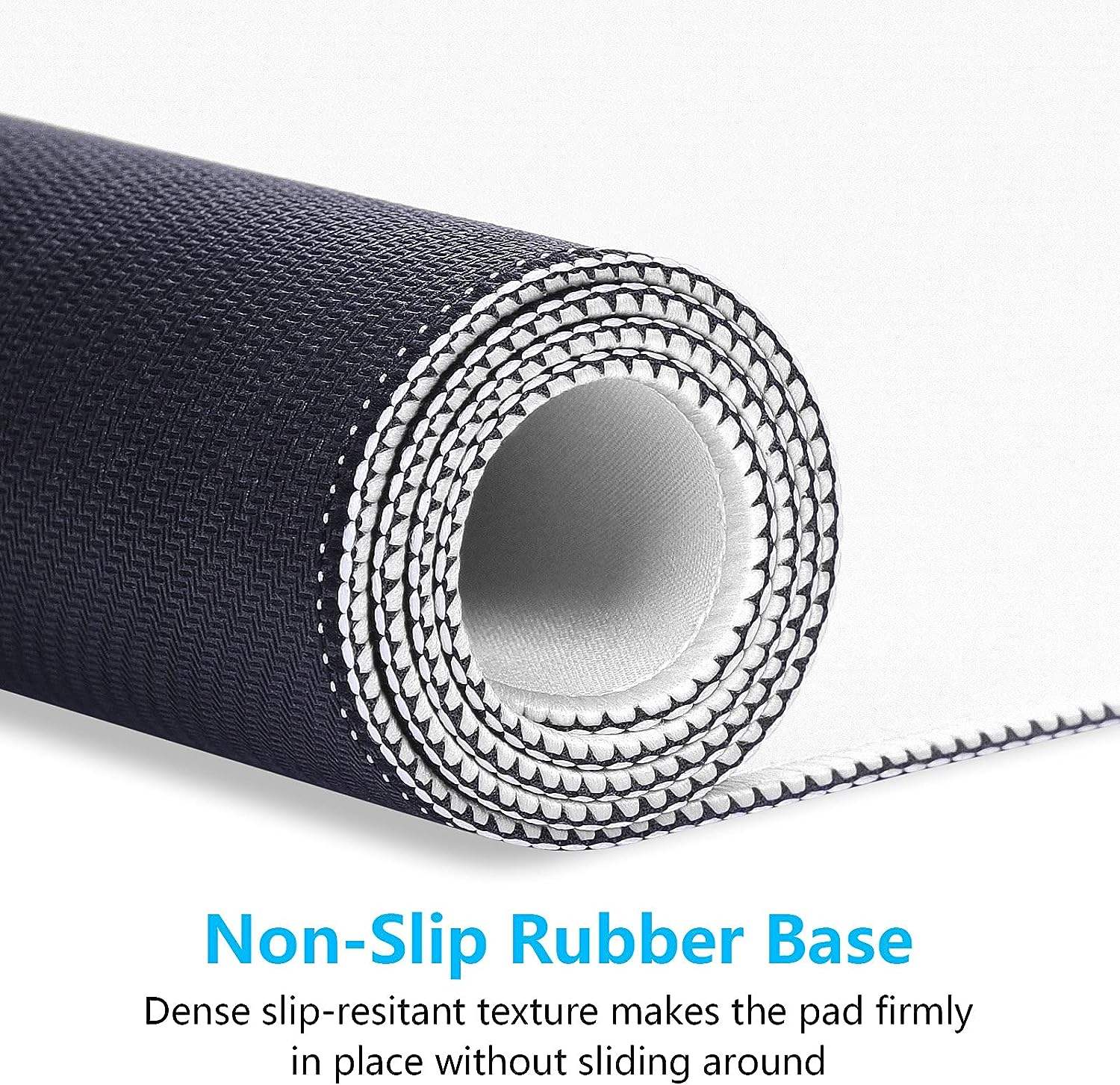 Premium-Textured & Washable Computer Mousepad with Stitched Edges