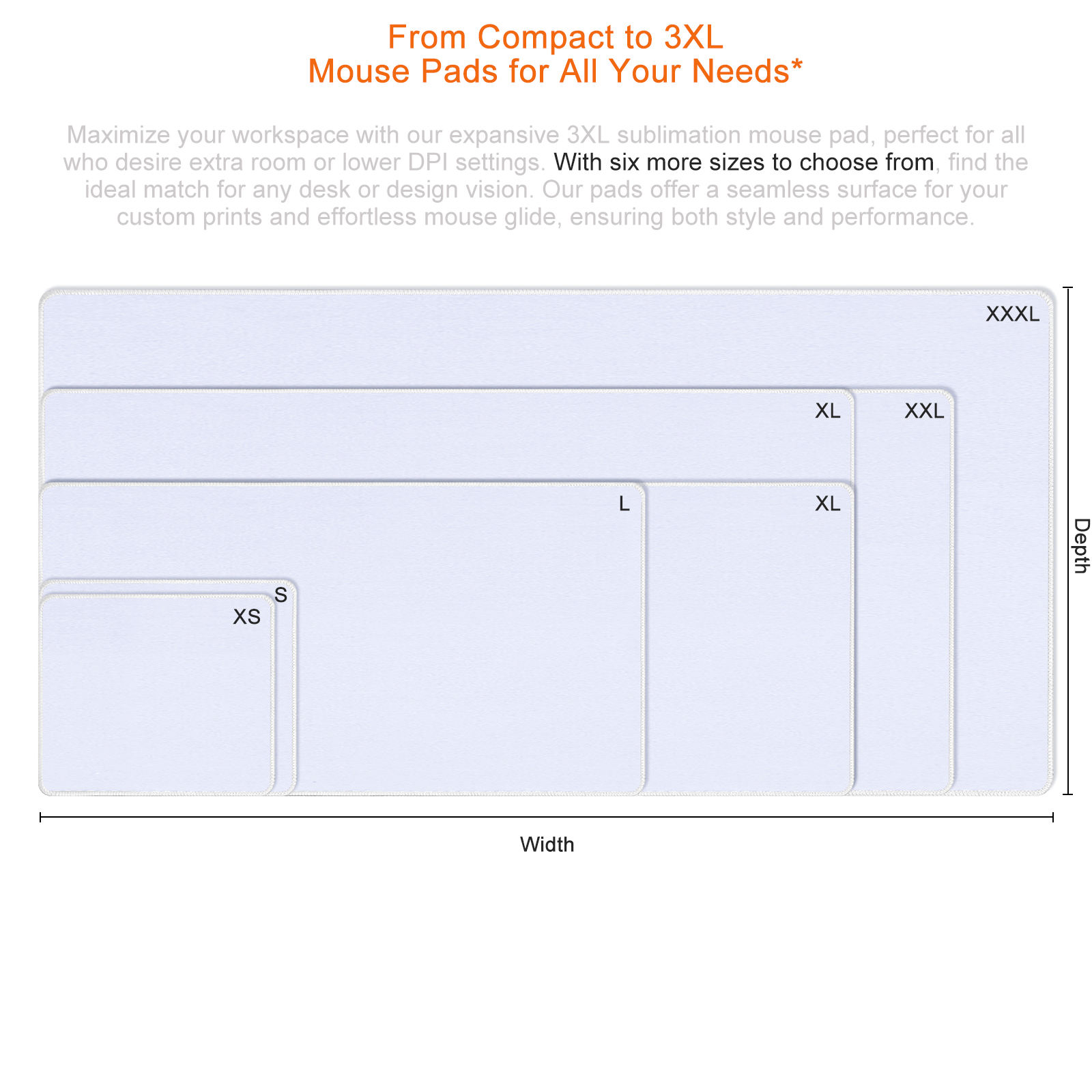 Sublimation Mouse Pad Blanks for Heat Press