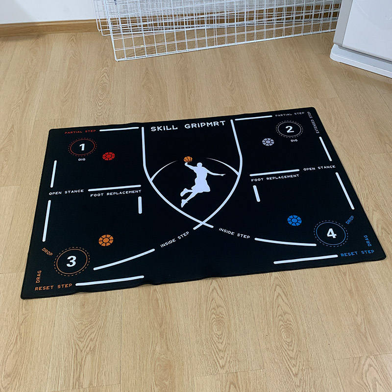 Custom Design Sports Mats Soundproof Anti-Skid Sports Professional Mute Basketball Training Mats for Adults and Kids