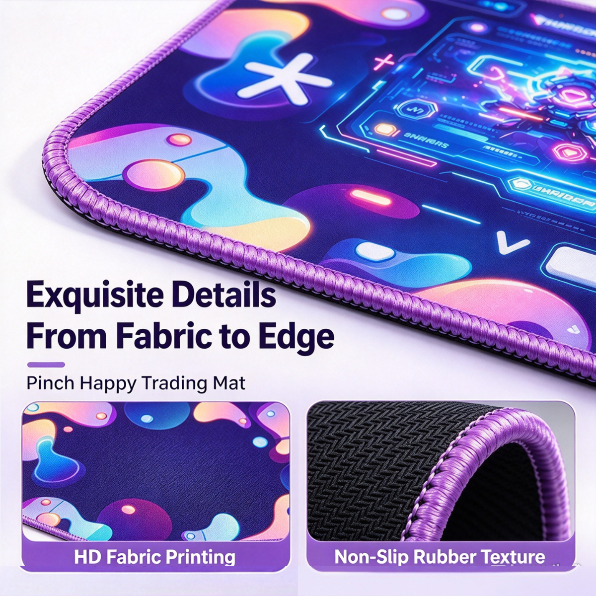 Custom Fidget Trading Mat 16 X 18 Inch Rollable Portable Fidget Toy Trading Board for Playdates & Party