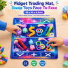 Custom Fidget Trading Mat 16 X 18 Inch Rollable Portable Fidget Toy Trading Board for Playdates & Party