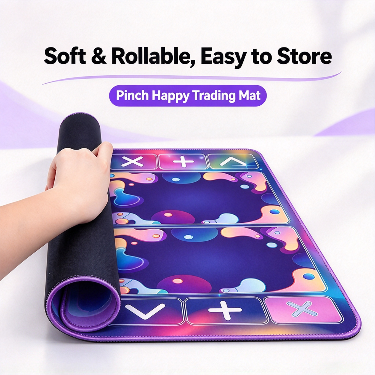 Custom Fidget Trading Mat 16 X 18 Inch Rollable Portable Fidget Toy Trading Board for Playdates & Party