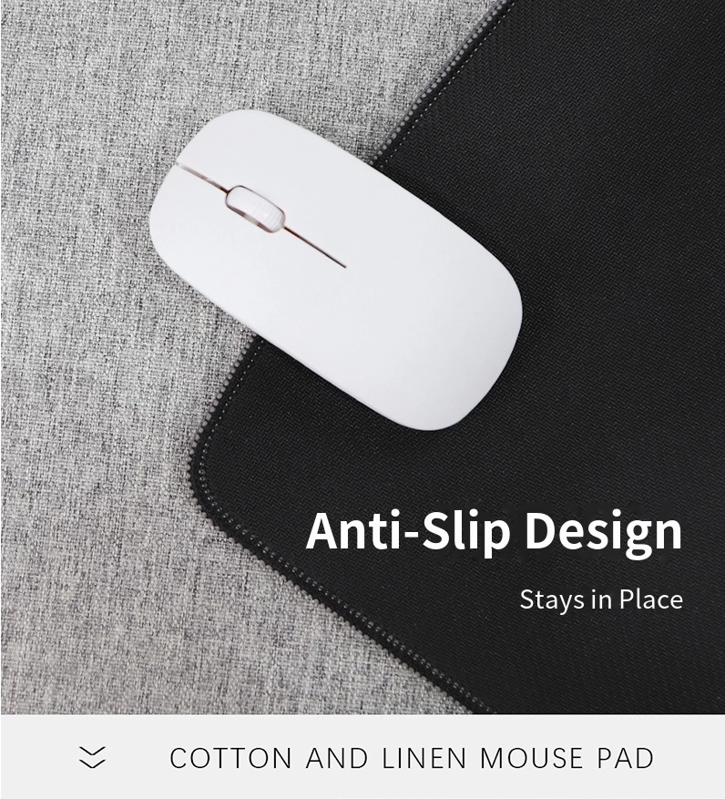 Natural Cotton Linen Mouse Pad, Bring Natural Texture To Your Desktop